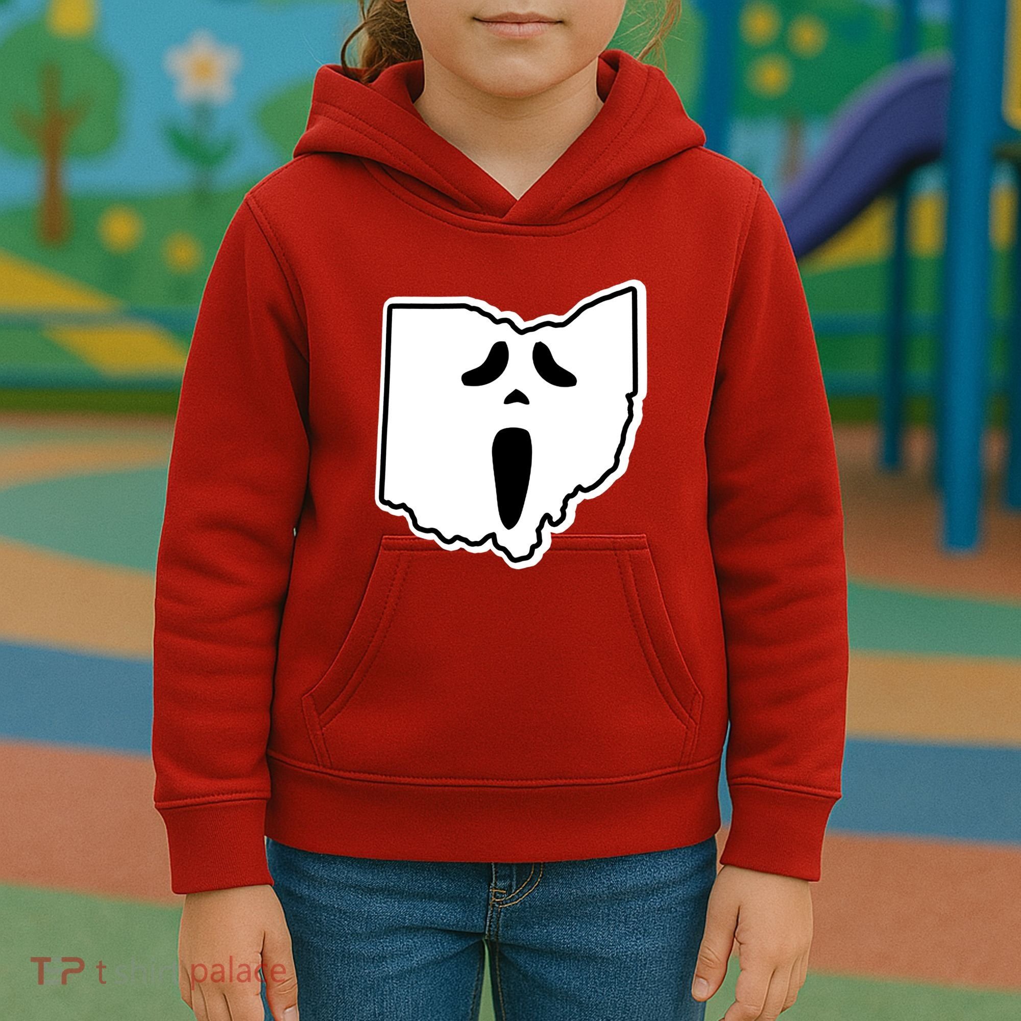 Scream Ohio Halloween Kids Hoodie