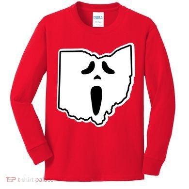 Scream Ohio Halloween Kids Long Sleeve Shirt