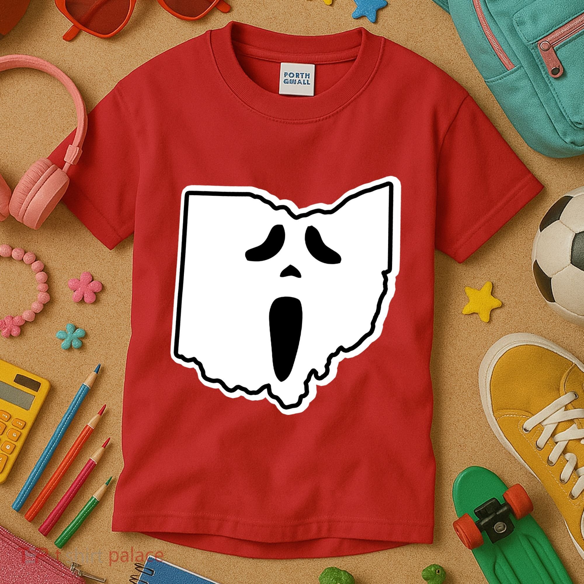 Scream Ohio Halloween Kids T-Shirt