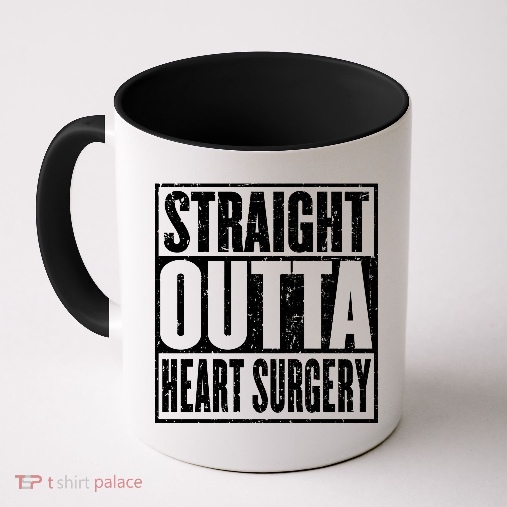 Straight Outta Heart Surgery Open Heart Recovery Get Well Gift Coffee Mug