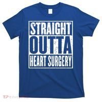 Straight Outta Heart Surgery Open Heart Recovery Get Well Gift T-Shirt thumb 0