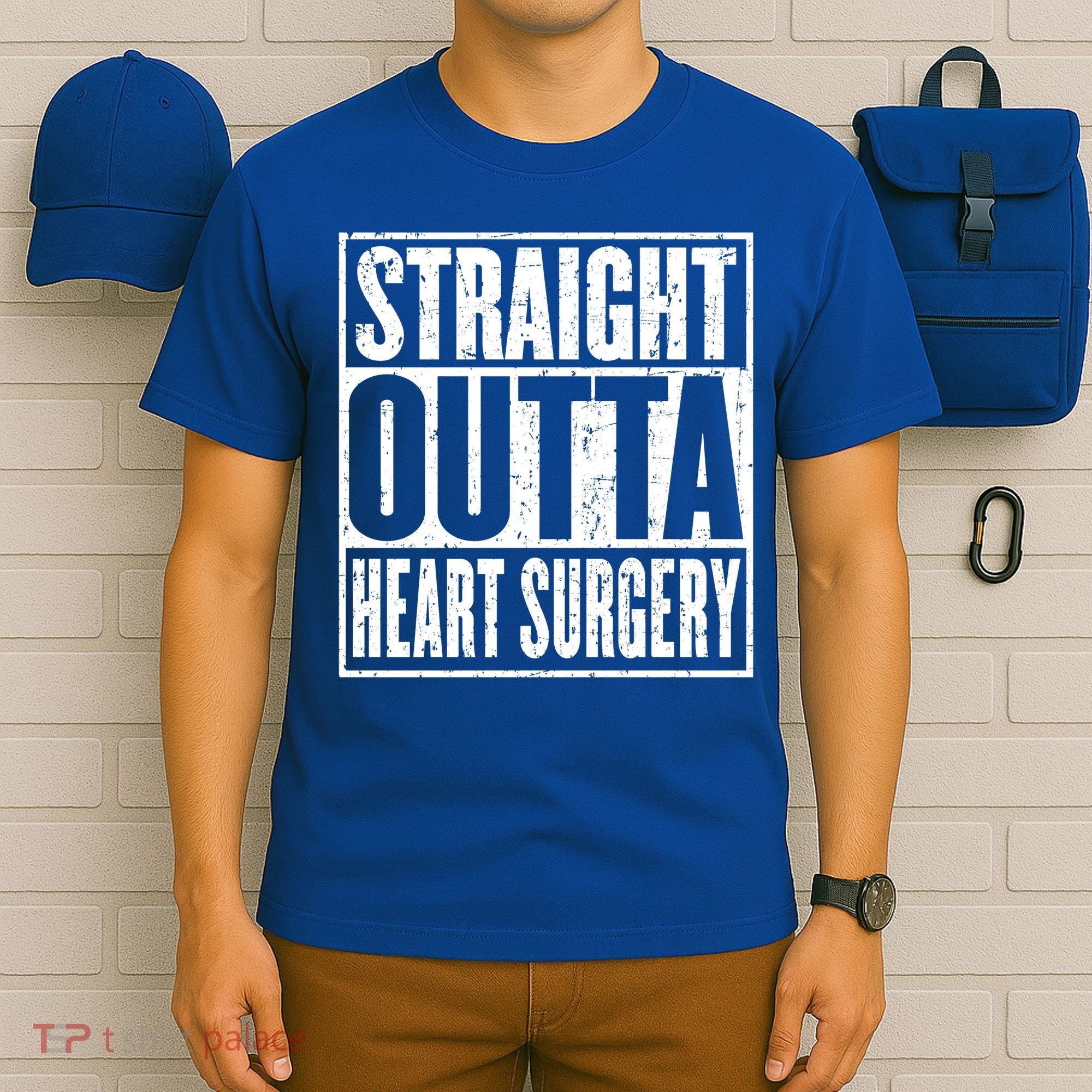 Straight Outta Heart Surgery Open Heart Recovery Get Well Gift T-Shirt