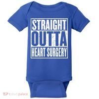 Straight Outta Heart Surgery Open Heart Recovery Get Well Gift Baby Bodysuit thumb 0