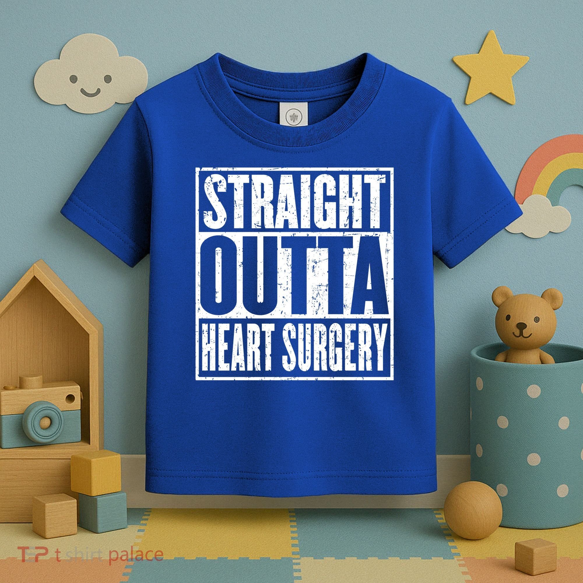 Straight Outta Heart Surgery Open Heart Recovery Get Well Gift Toddler T-Shirt