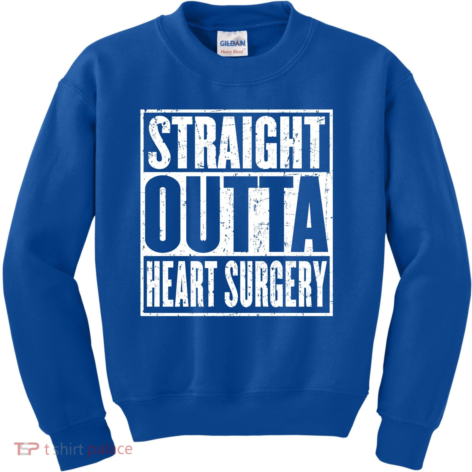 Straight Outta Heart Surgery Open Heart Recovery Get Well Gift Kids Sweatshirt