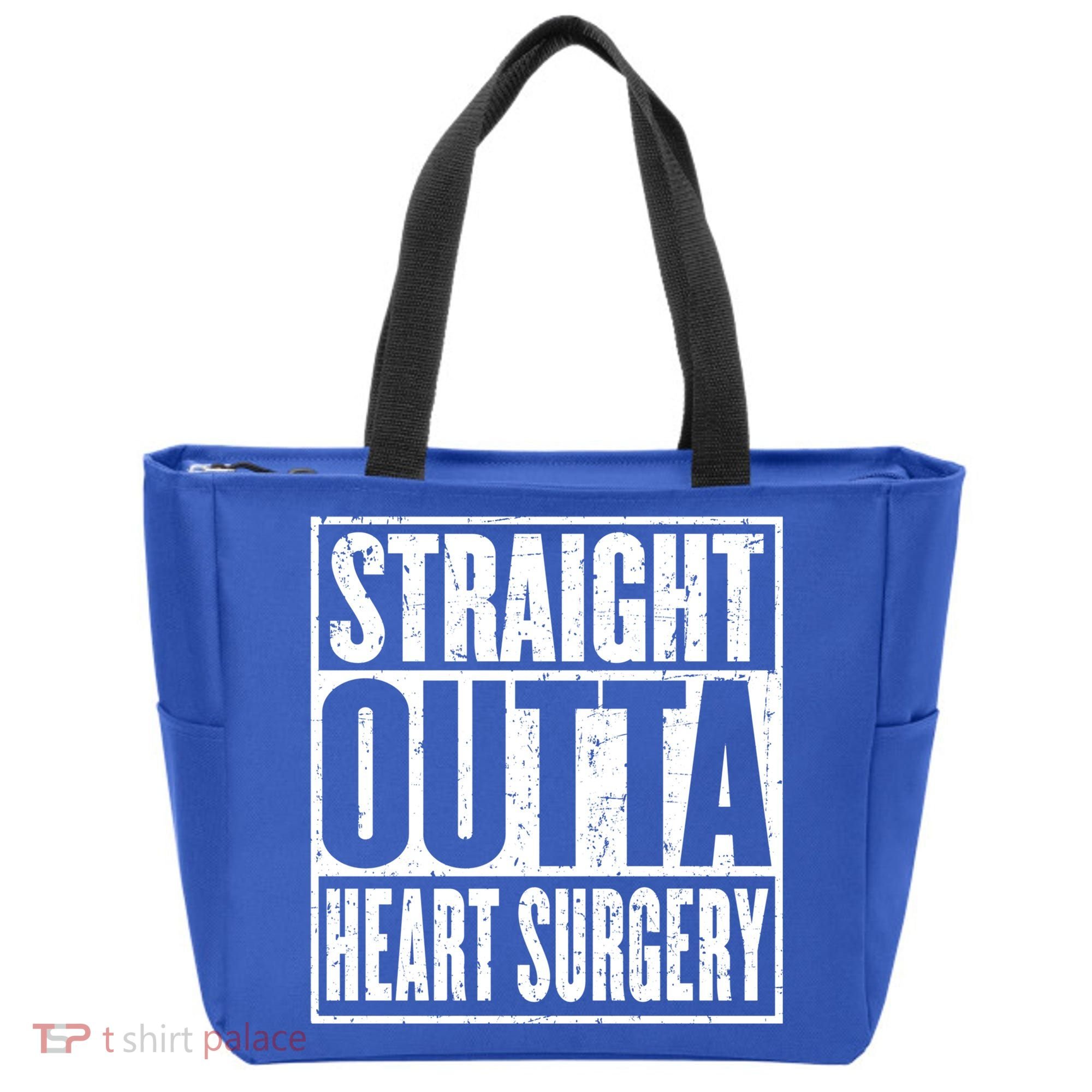 Straight Outta Heart Surgery Open Heart Recovery Get Well Gift Tote Bag