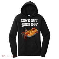 Suns Out Hot Dog Buns Out Funny Sausage BBQ Food Lover Gift Women's Hoodie thumb 0