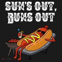 Suns Out Hot Dog Buns Out Funny Sausage BBQ Food Lover Gift Women's Tank Top thumb 5