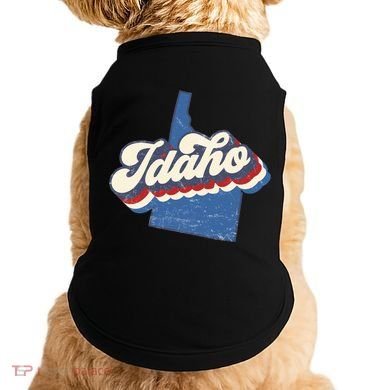 State Of Idaho Retro Logo Doggie Tank