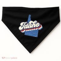 State Of Idaho Retro Logo USA-Made Doggie Bandana thumb 0