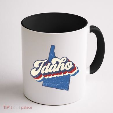 State Of Idaho Retro Logo Coffee Mug back