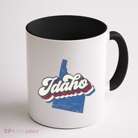State Of Idaho Retro Logo Coffee Mug thumb 1