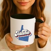 State Of Idaho Retro Logo Coffee Mug thumb 3