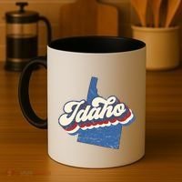 State Of Idaho Retro Logo Coffee Mug thumb 4