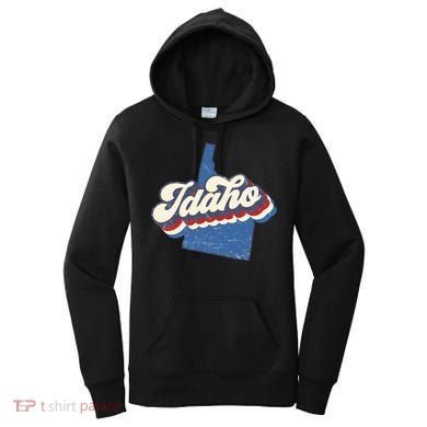 State Of Idaho Retro Logo Women's Hoodie