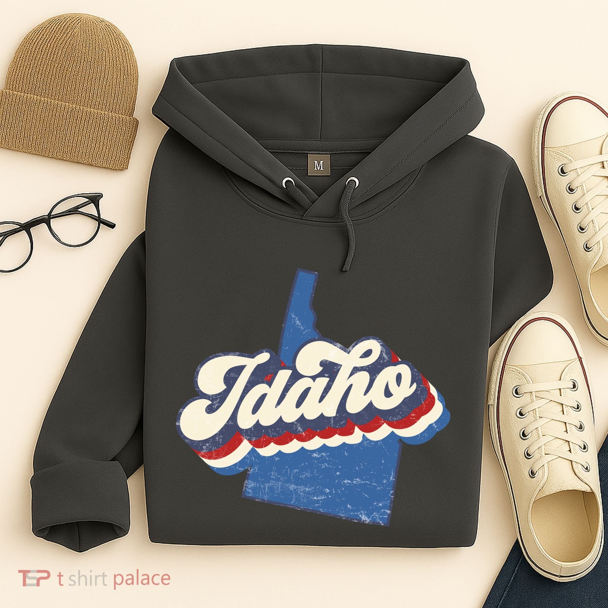 State Of Idaho Retro Logo Hoodie