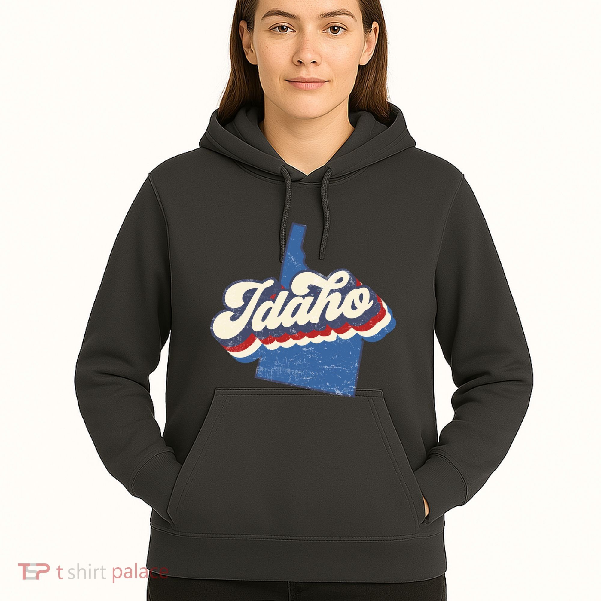 State Of Idaho Retro Logo Hoodie