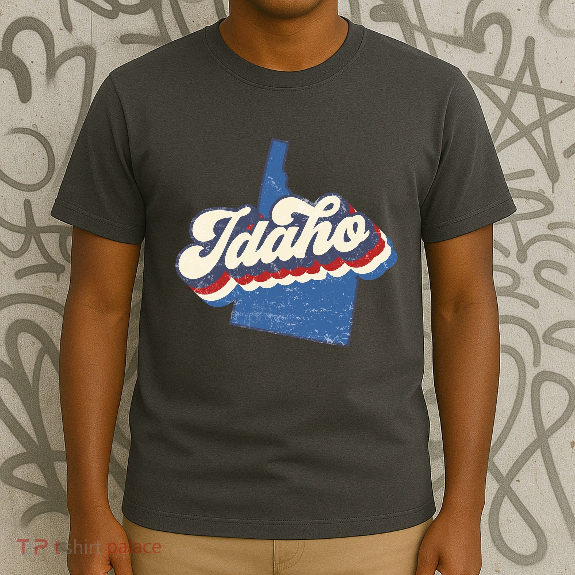 State Of Idaho Retro Logo T-Shirt