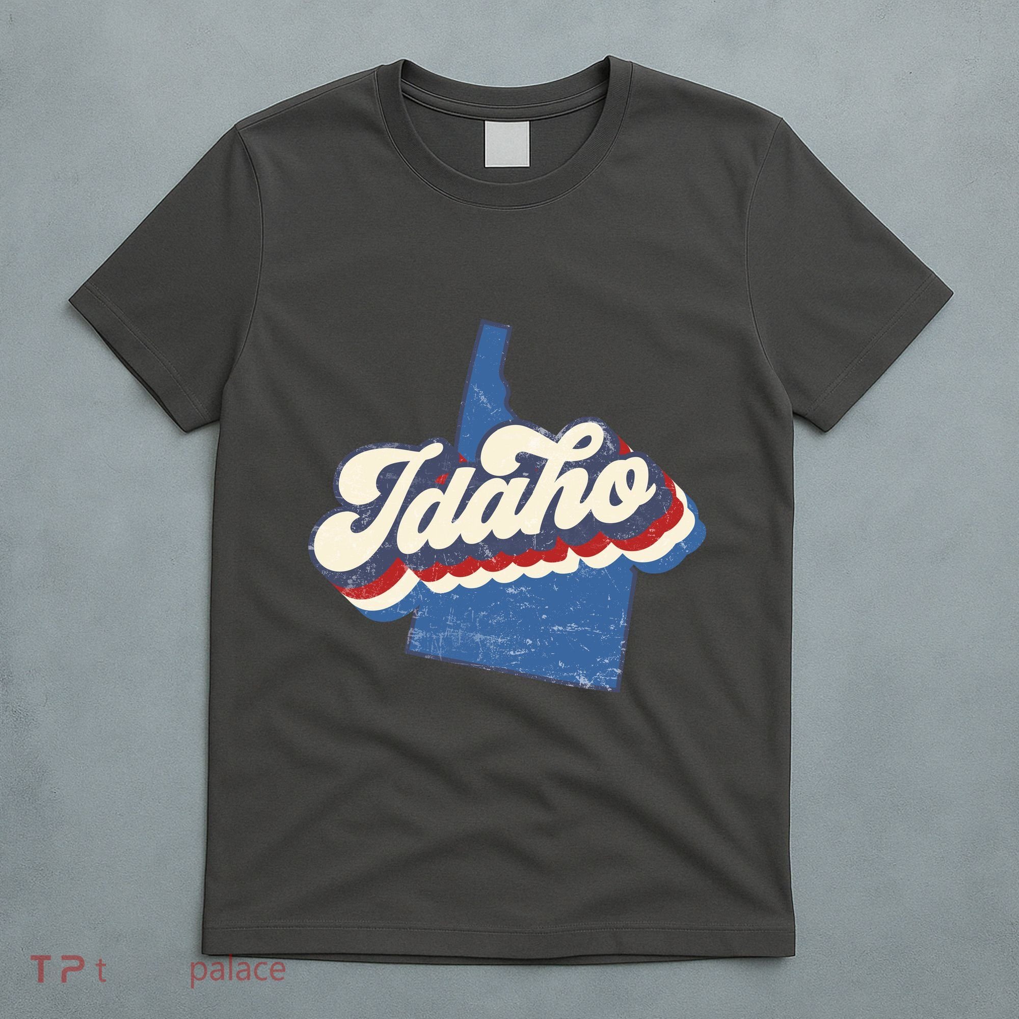 State Of Idaho Retro Logo T-Shirt