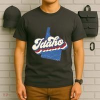 State Of Idaho Retro Logo T-Shirt thumb 6