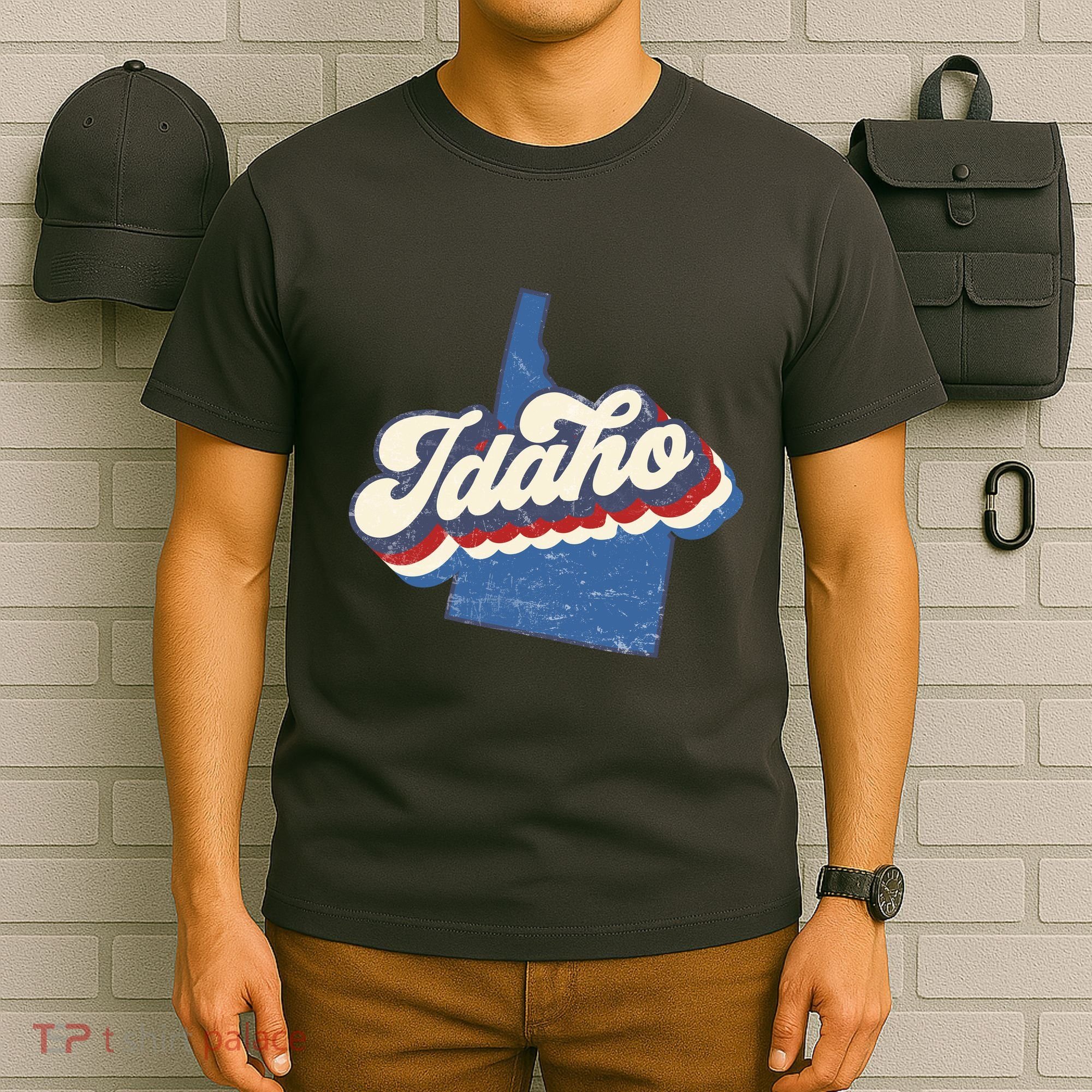 State Of Idaho Retro Logo T-Shirt