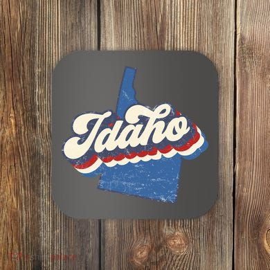 State Of Idaho Retro Logo Coaster