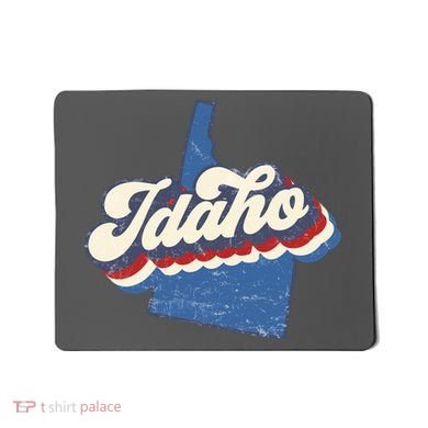 State Of Idaho Retro Logo Mousepad