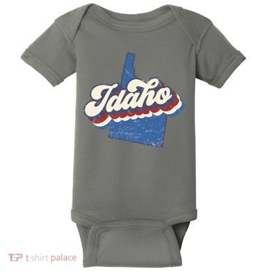 State Of Idaho Retro Logo Baby Bodysuit