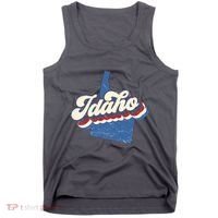 State Of Idaho Retro Logo Tank Top thumb 0