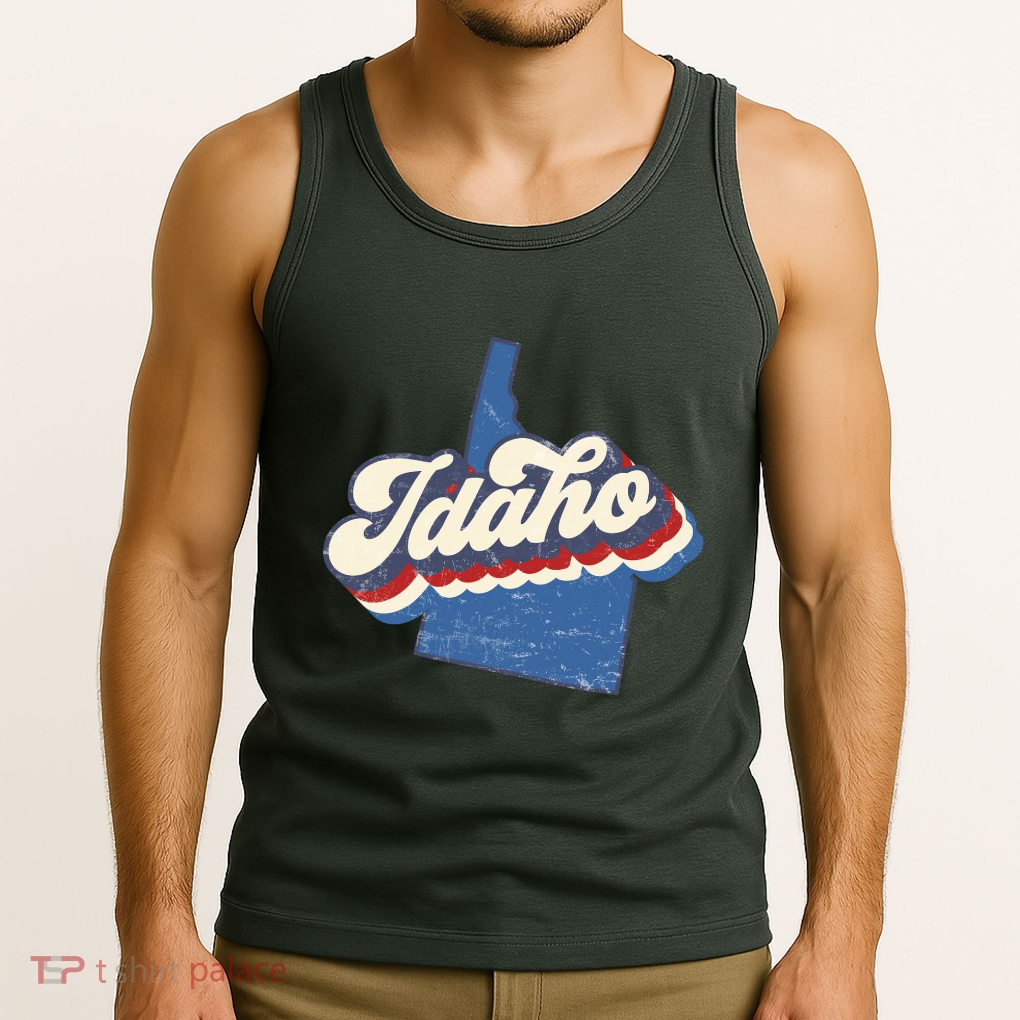 State Of Idaho Retro Logo Tank Top