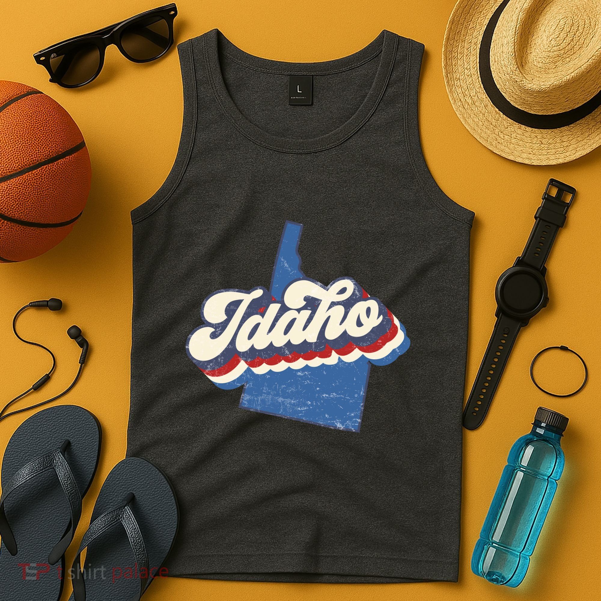 State Of Idaho Retro Logo Tank Top