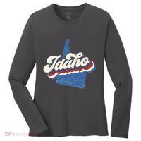 State Of Idaho Retro Logo Women's Long Sleeve Shirt thumb 0