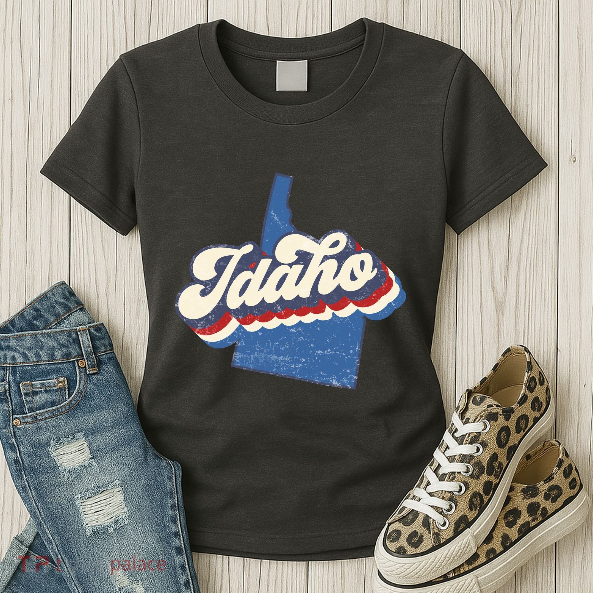 State Of Idaho Retro Logo Women's T-Shirt