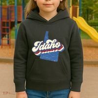 State Of Idaho Retro Logo Kids Hoodie thumb 3