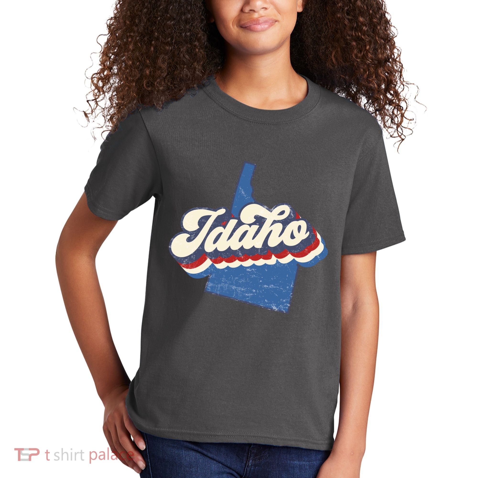 State Of Idaho Retro Logo Kids T-Shirt