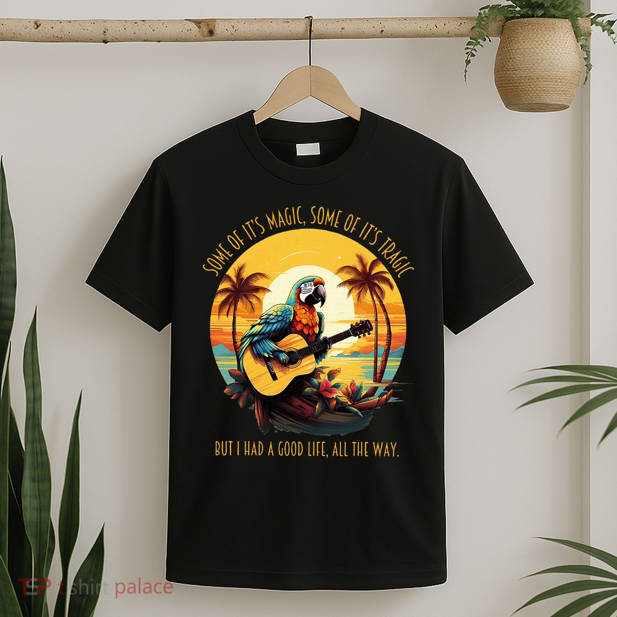 Some Of It's Magic Some Of It's Tragic Parrot Funny T-Shirt