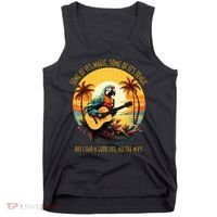 Some Of It's Magic Some Of It's Tragic Parrot Funny Tank Top thumb 0