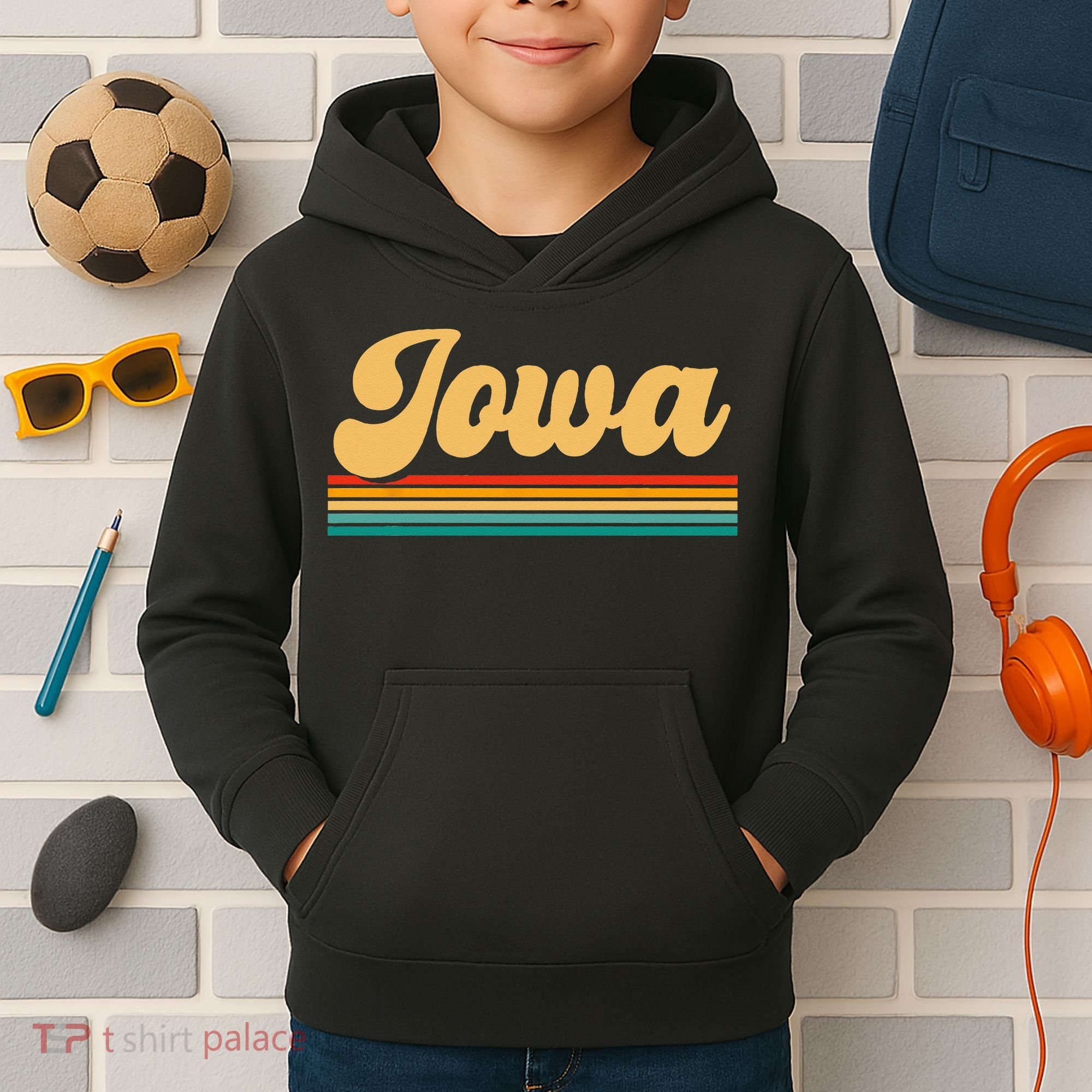 State Of Iowa Kids Hoodie