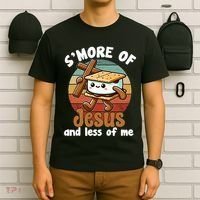 SMore Of Jesus And Less Of Me Christian T-Shirt thumb 6