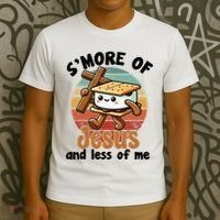 SMore Of Jesus And Less Of Me Funny Christian T-Shirt thumb 3
