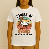 SMore Of Jesus And Less Of Me Funny Christian T-Shirt thumb 4