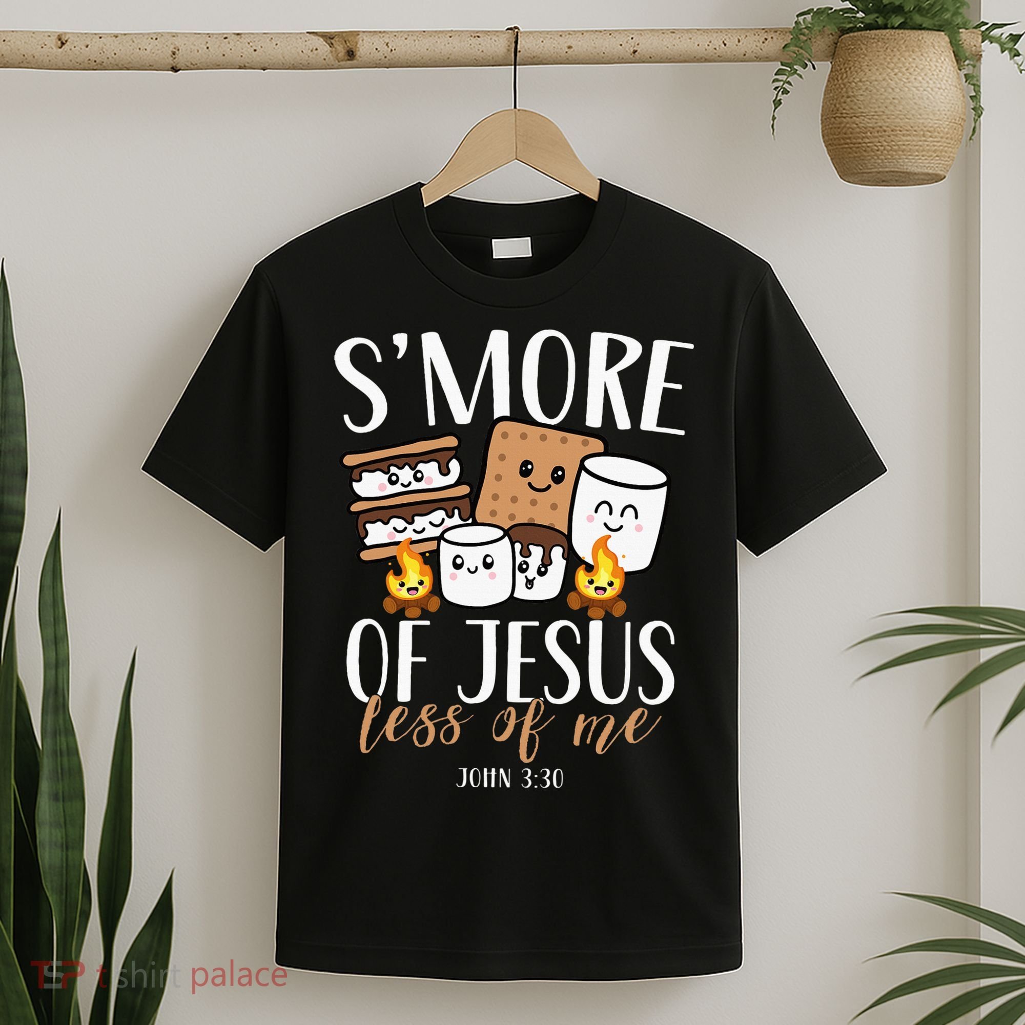 Smore Of Jesus Less Of Me Christian Camper T-Shirt