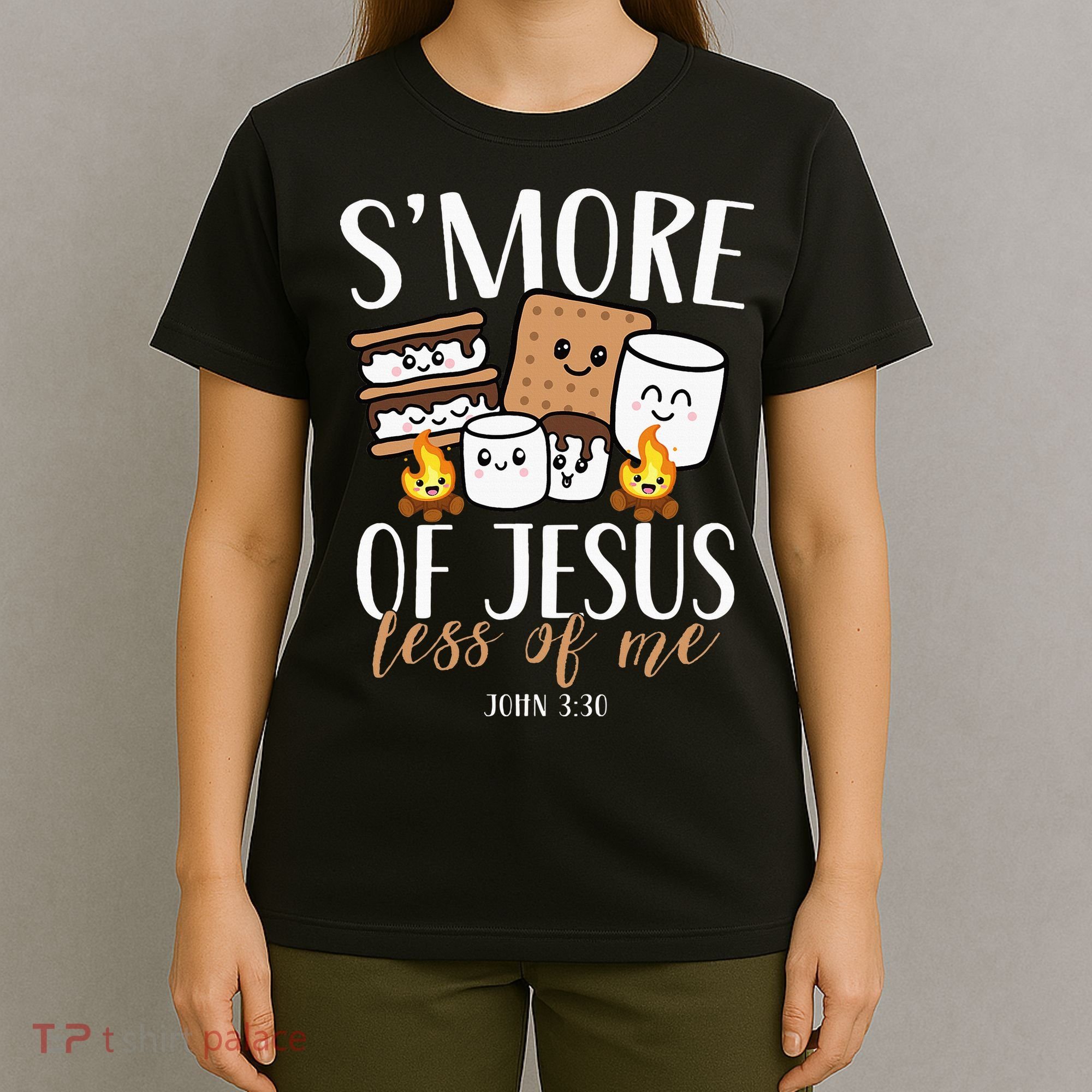 Smore Of Jesus Less Of Me Christian Camper T-Shirt