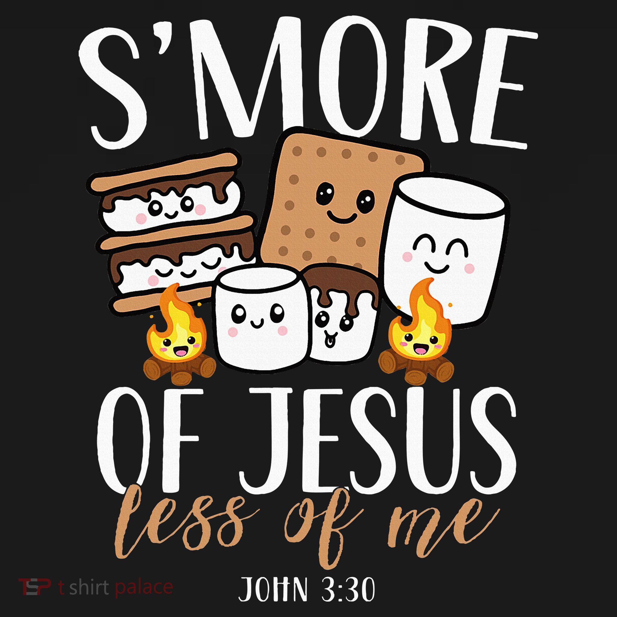 Smore Of Jesus Less Of Me Christian Camper T-Shirt