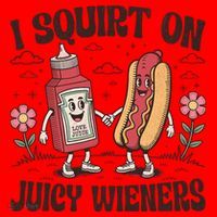 Squirt On Juicy Wieners Inappropriate Unhinged Raunchy Humor  Santa Hat thumb 1