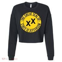 State Of Jefferson Secession Conservative Cropped Pullover Crew thumb 0