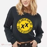 State Of Jefferson Secession Conservative Cropped Pullover Crew thumb 2