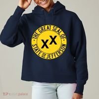 State Of Jefferson Secession Conservative Ladies Heavyweight Boxy Pullover Hoodie thumb 0