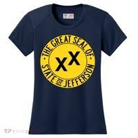 State Of Jefferson Secession Conservative Women's Cooling Performance Crew T-Shirt thumb 0