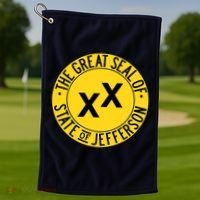 State Of Jefferson Secession Conservative Golf Towel thumb 1
